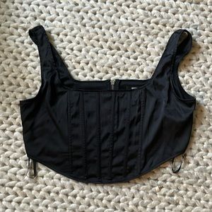 Missguided satin corset top